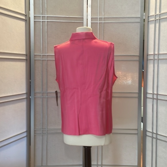 *NWT Karen Scott Pink Sleeveless Blouse Size L - Picture 2 of 3